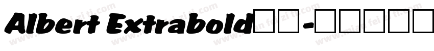 Albert Extrabold字体字体转换